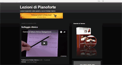 Desktop Screenshot of lezionipianoforte.com